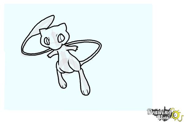 600x400 how to draw mew from pokemon - Mew Drawing