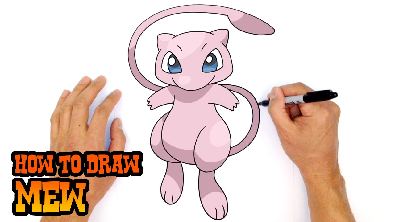 1280x720 how to draw pokemon mew - Mew Drawing