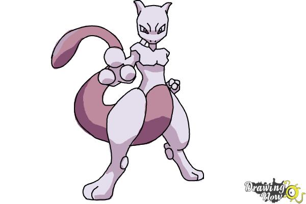 600x400 How To Draw Pokemon - Mewtwo Drawing