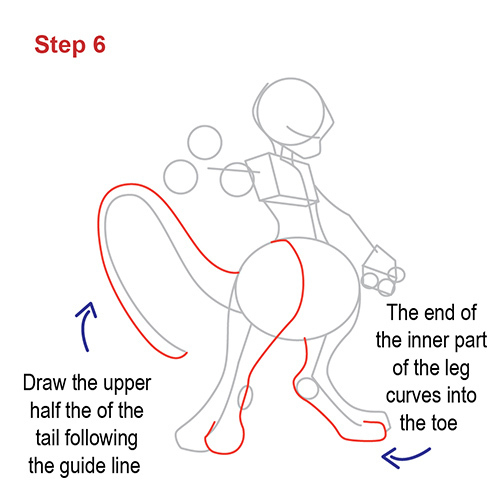500x500 How To Draw Mewtwo - Mewtwo Drawing