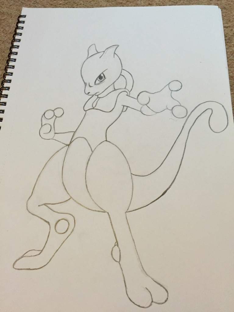768x1024 mewtwo drawing smash amino - Mewtwo Drawing