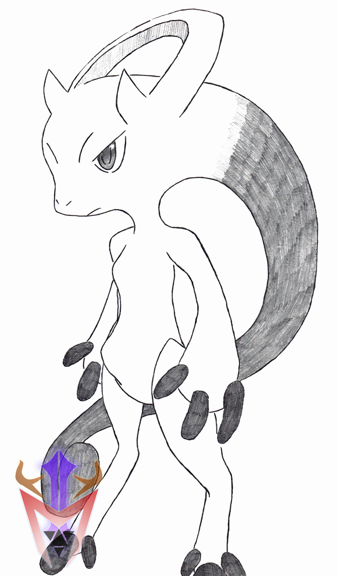 685x1167 cubicle drawing - Mewtwo Drawing