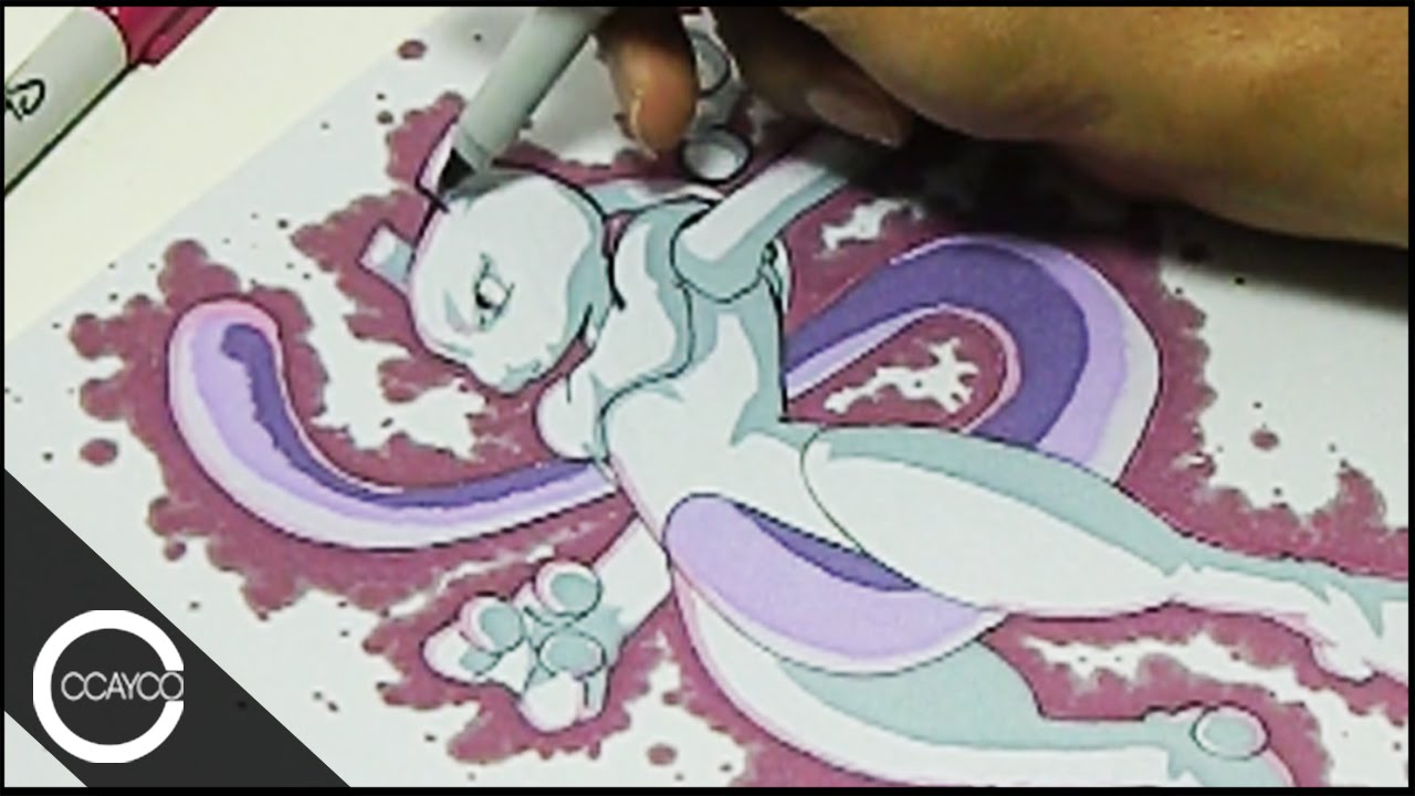 1280x720 Drawing Mewtwo - Mewtwo Drawing