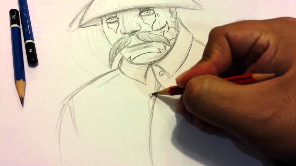 1024x576 chola clown drawings art - Mexican Clown Drawings