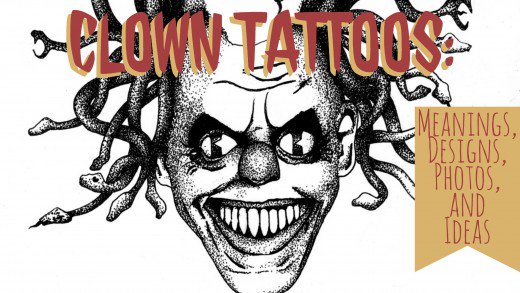 520x293 clown tattoos meanings, designs, photos, and ideas tatring - Mexican Clown Drawings