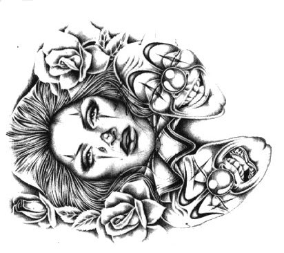 412x366 mexican clown drawings - Mexican Clown Drawings