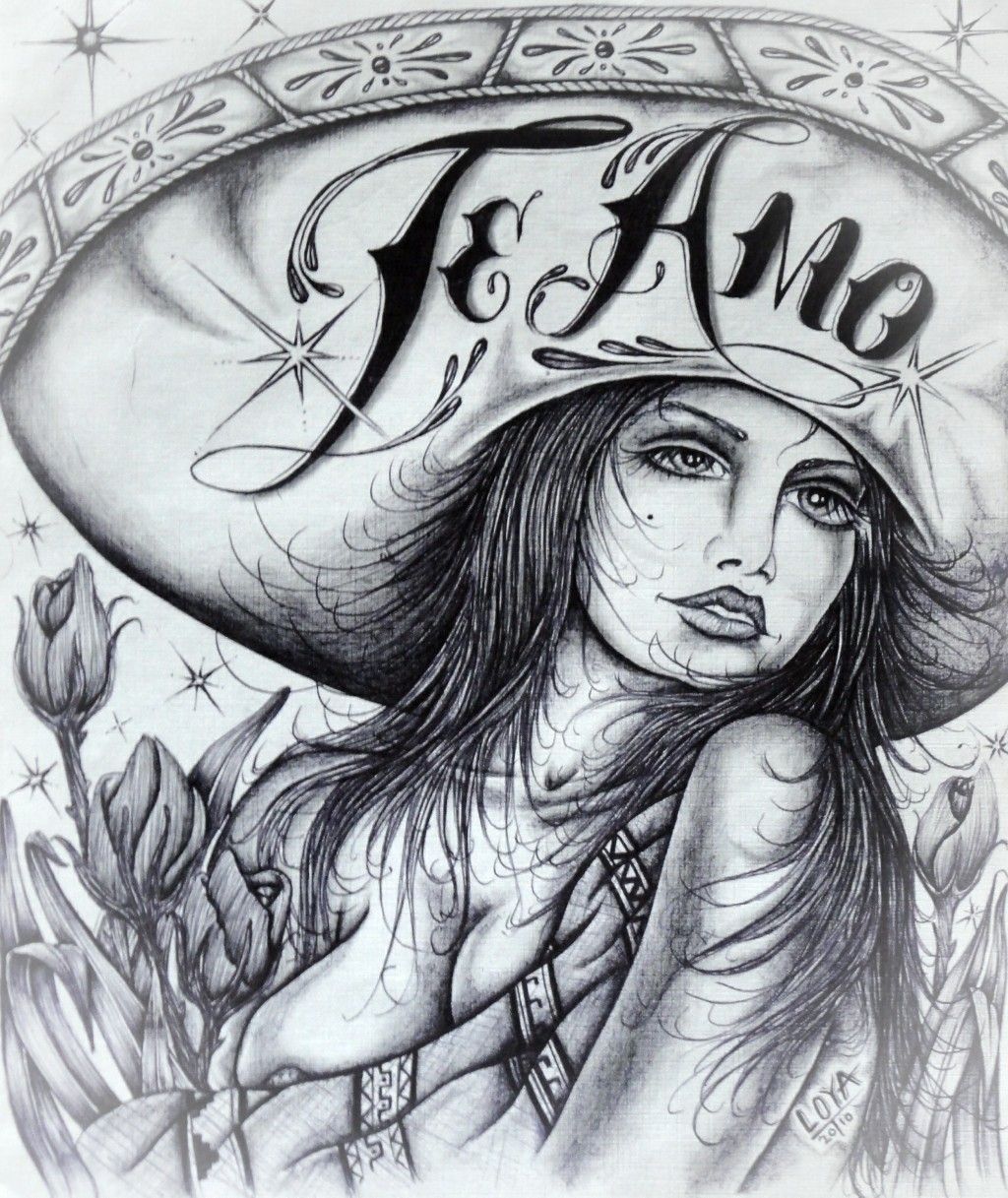 1024x1217 mexican gangster shit - Mexican Drawings