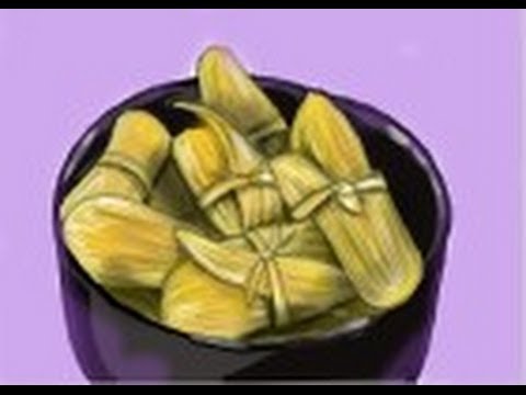 480x360 How To Draw Tamales, Mexican Food - Mexican Food Drawings
