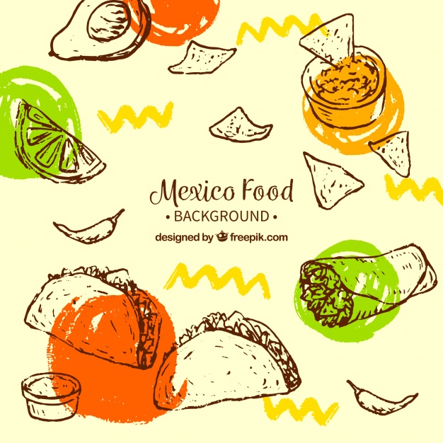 626x626 taco vectors, photos and free download - Mexican Food Drawings