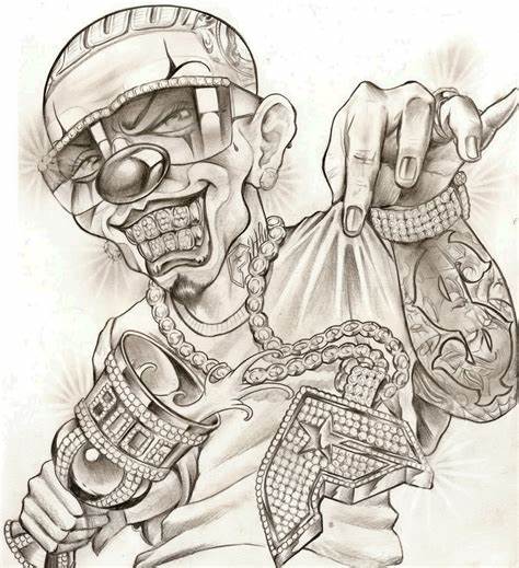 Mexican Gangster Drawings at PaintingValley.com | Explore collection of ...