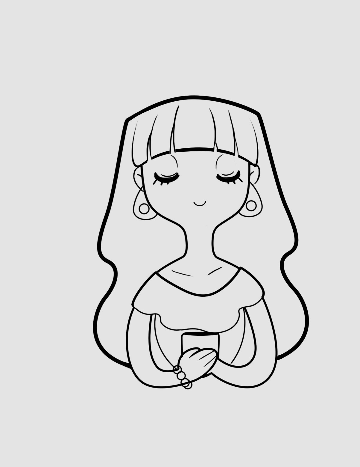 1203x1558 Renata - Mexican Girl Drawing