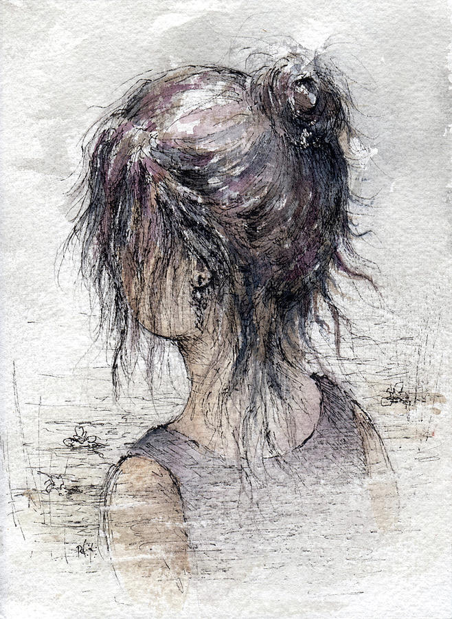 658x900 Young Mexican Girl Drawing - Mexican Girl Drawing