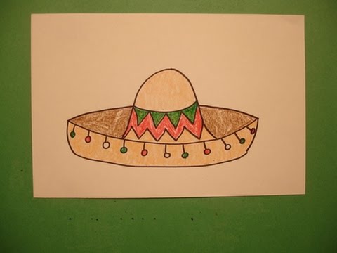 480x360 let's draw a sombrero! - Mexican Hat Drawing
