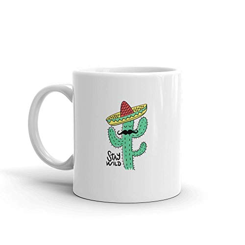 500x500 stay wild cactus drawing with mexican hat graphics - Mexican Hat Drawing