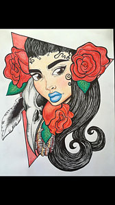 168x300 Mexican Flowers Drawings Fine Art America - Mexican Rose Drawing