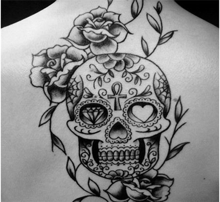 450x414 Top Mexican Tattoo Designs - Mexican Rose Drawing