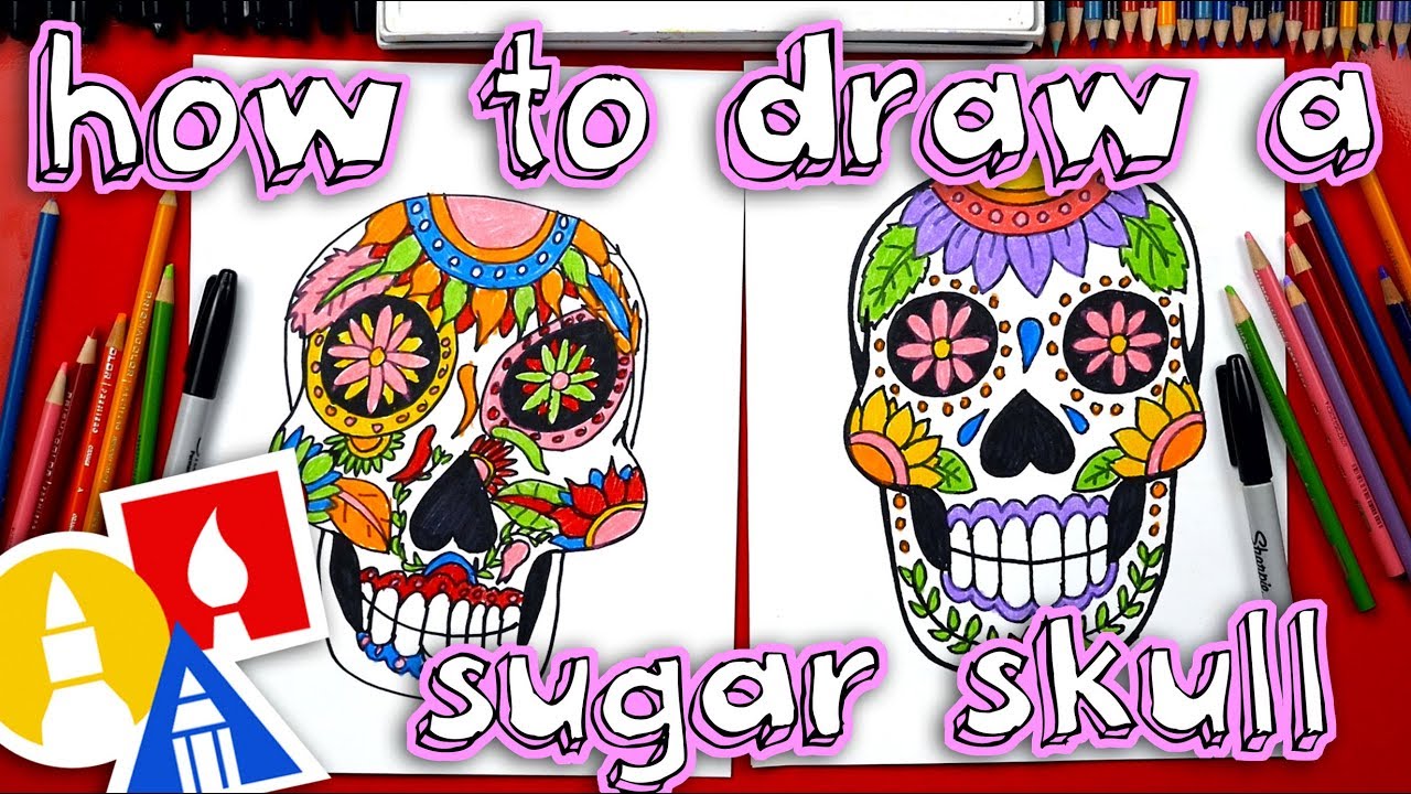1280x720 How To Draw A Sugar Skull - Mexican Skull Drawing