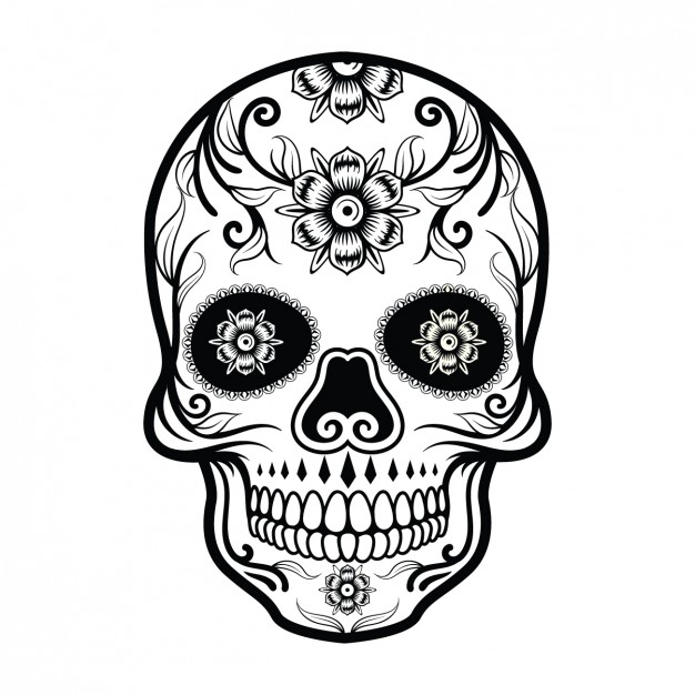 626x626 Skull Vectors, Photos And Free Download - Mexican Skull Drawing