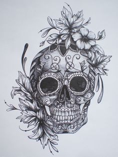 236x314 best sugar skull drawings images drawings, mexican skulls - Mexican Skull Drawing