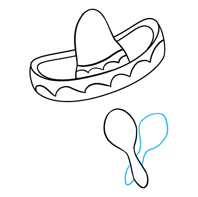 680x678 maracas drawing music mexican transparent png clipart free - Mexican Sombrero Drawing