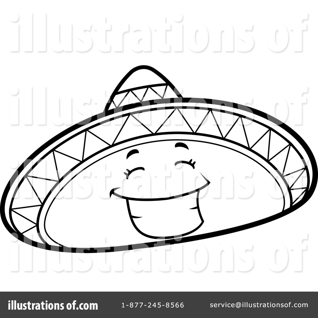 1024x1024 sombrero draw transparent png clipart free download - Mexican Sombrero Drawing