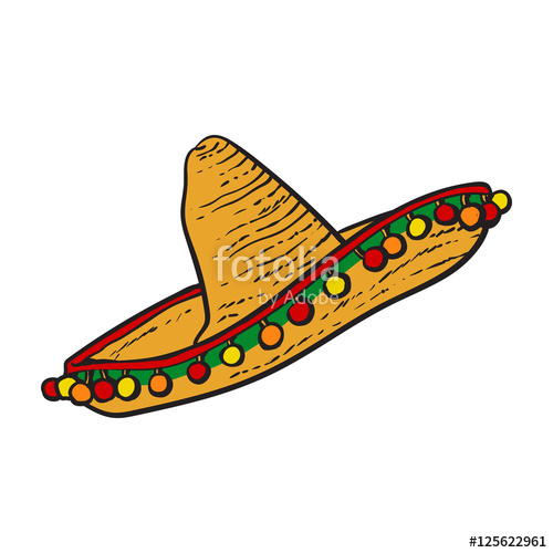 how to draw a mexican sombrero Sombrero draw drawing mexican step