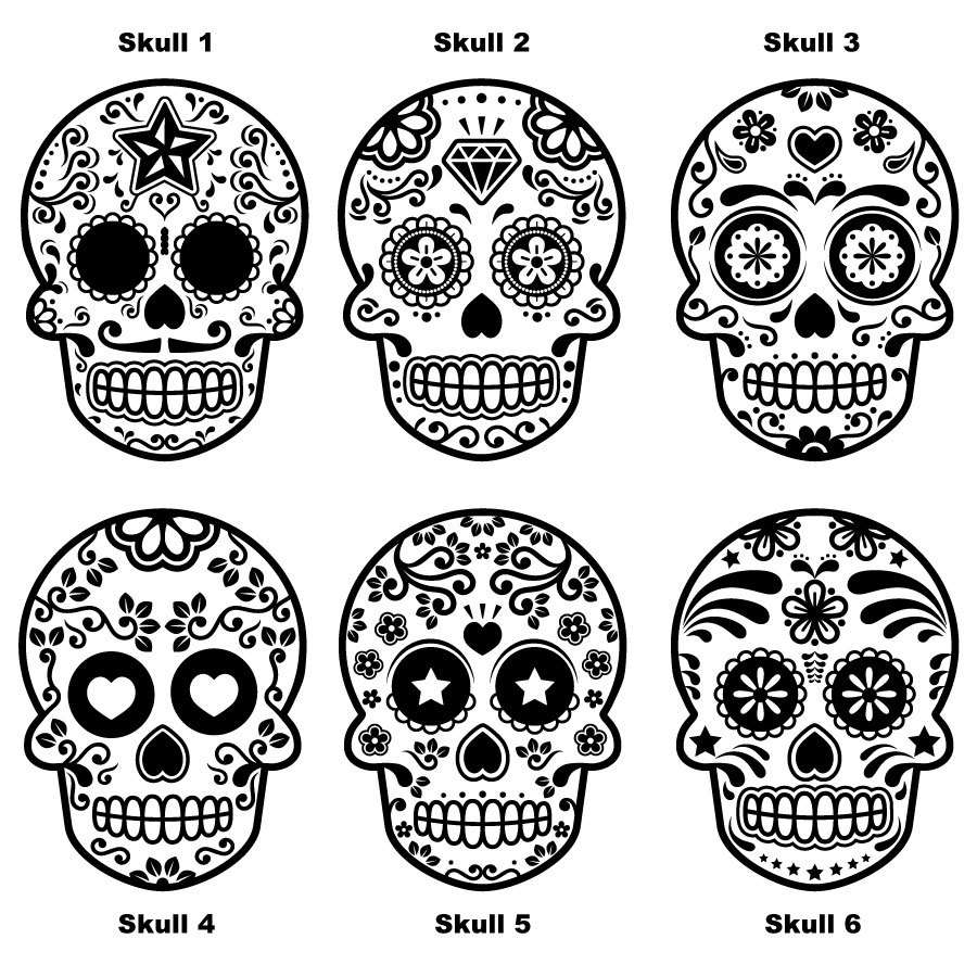 Mexican Sugar Skull Drawings at PaintingValley.com | Explore collection ...