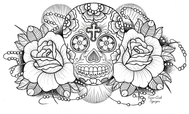 622x378 mexican sugar skull drawing at getdrawings com free for personal - Mexican Sugar Skull Drawings
