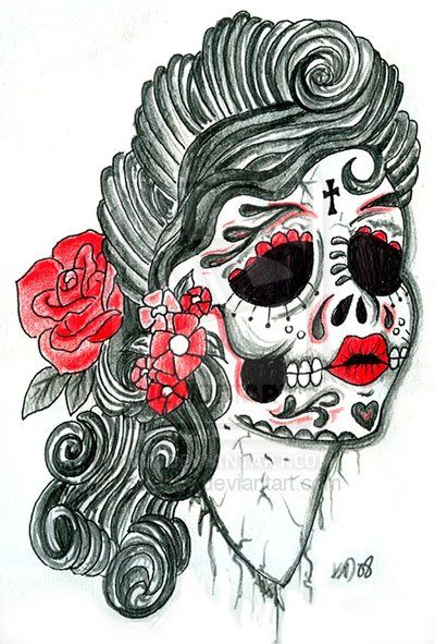 400x591 mexican sugar skulls in art mexican sugar skull mexican - Mexican Sugar Skull Drawings