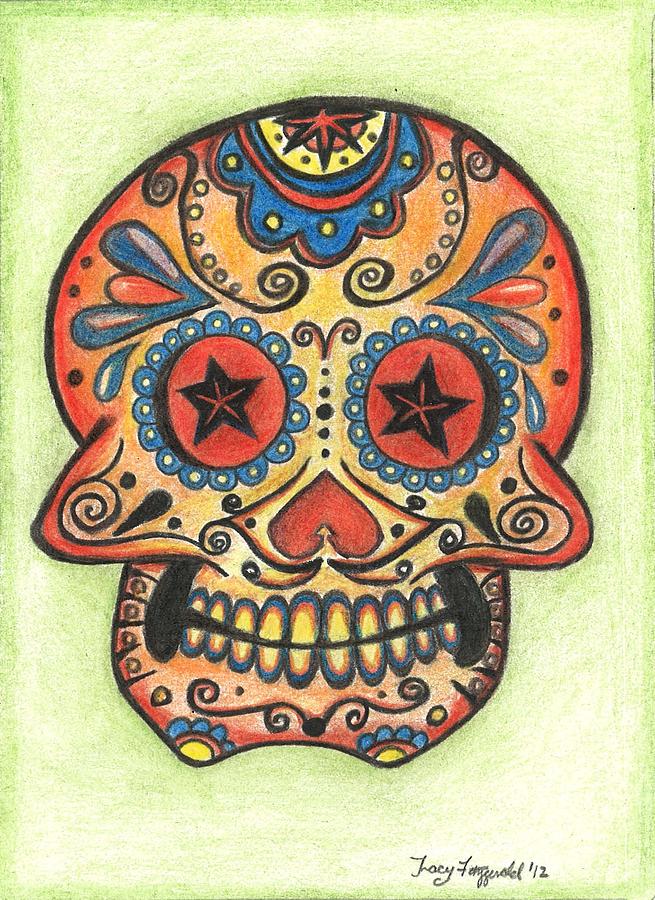 Mexican Sugar Skull Drawings at PaintingValley.com | Explore collection ...