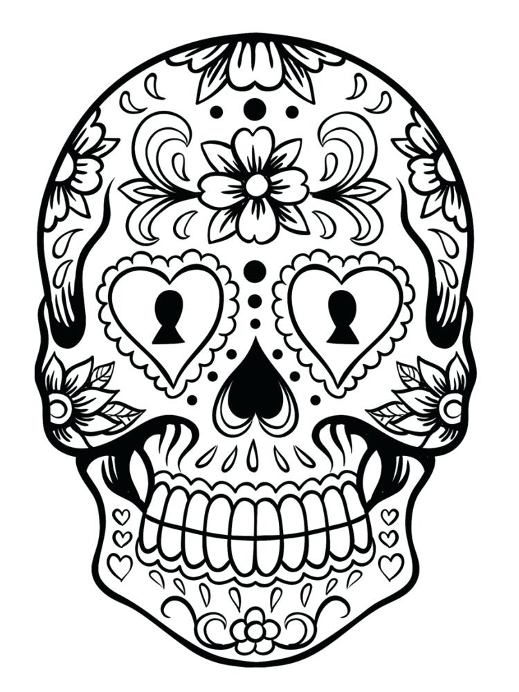 Mexican Sugar Skull Drawings at PaintingValley.com | Explore collection ...