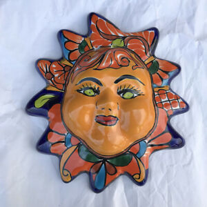 300x300 sun face mexican talavera amigos pottery hand paint crafted art - Mexican Sun Drawing