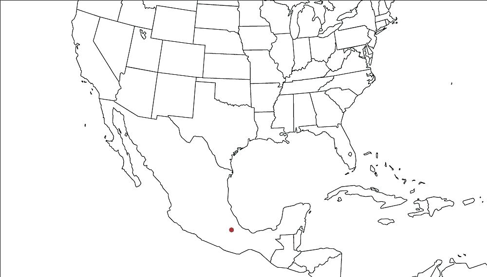 blank us and mexico map