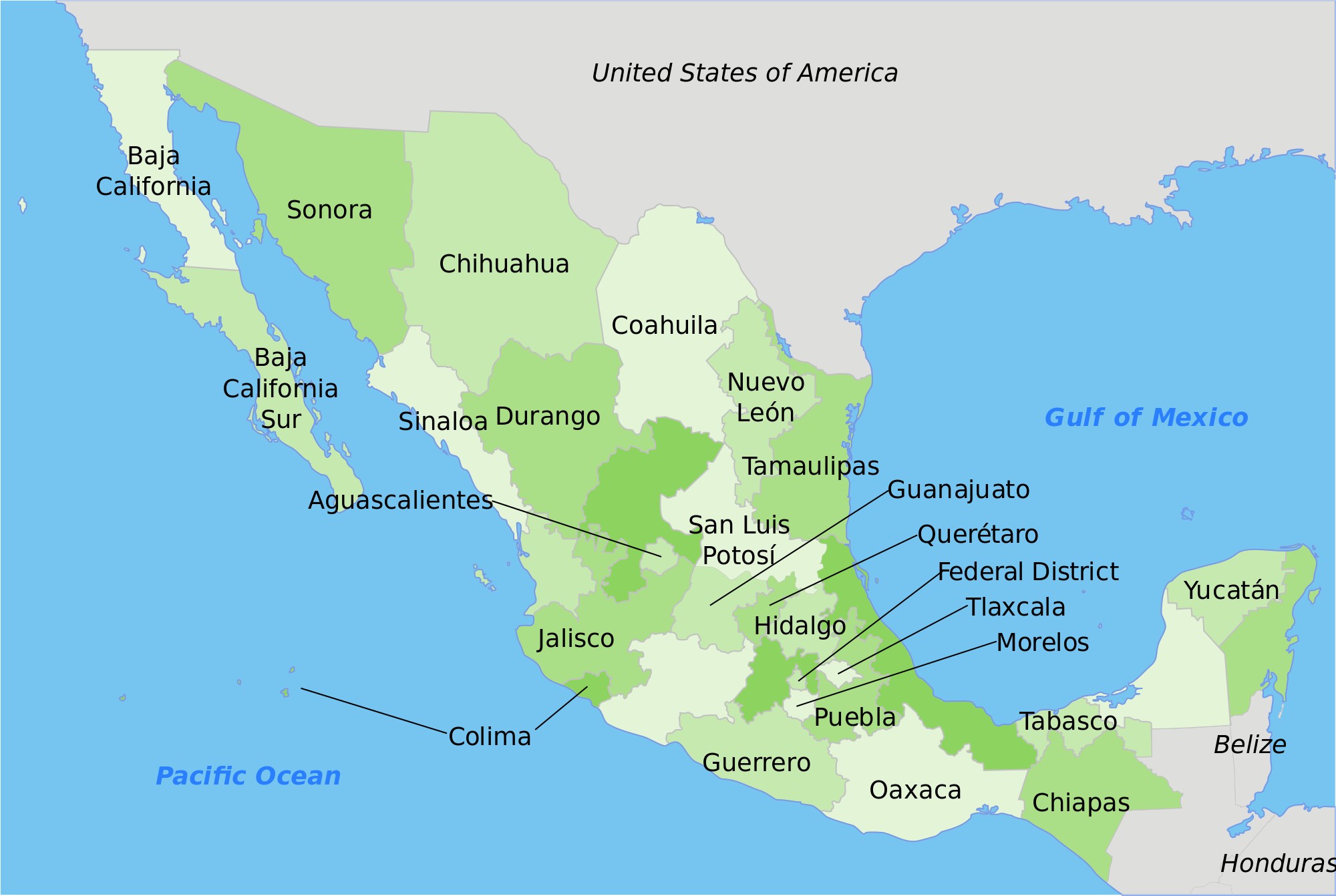 Mexico map