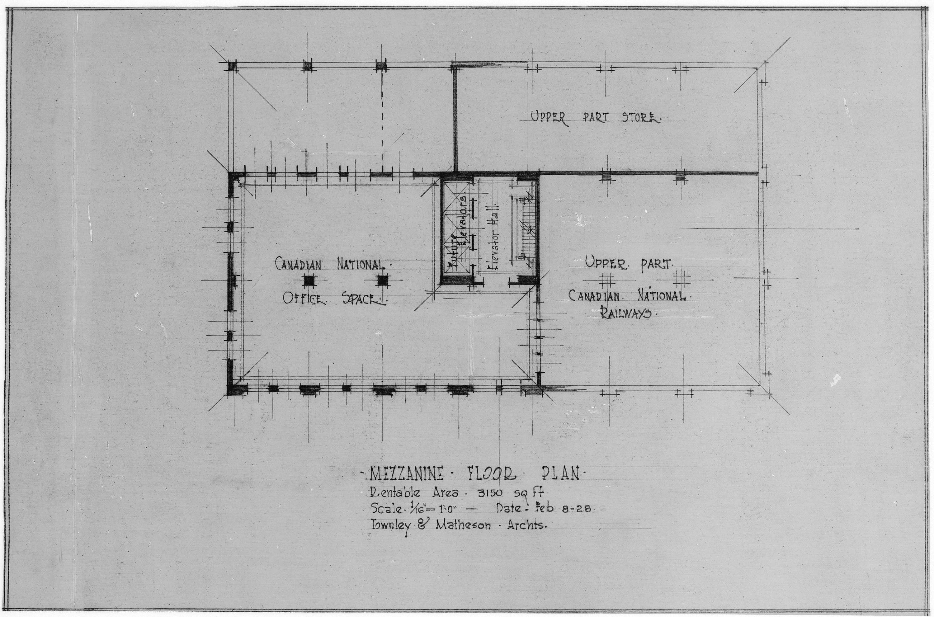 3000x1982 Photograph Of Drawing For Building - Mezzanine Drawing
