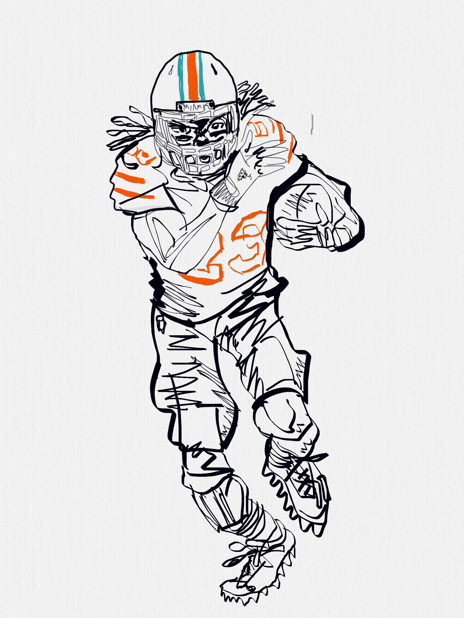 1536x2048 charlie ans - Miami Dolphins Drawings