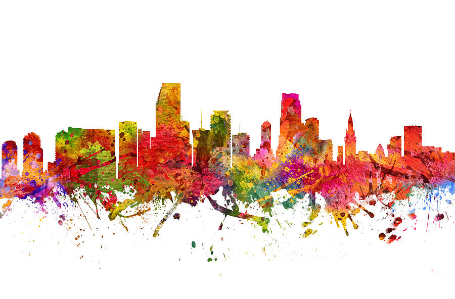 900x592 miami cityscape drawing - Miami Drawing