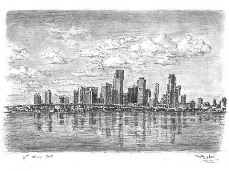 765x570 miami skyline - Miami Drawing