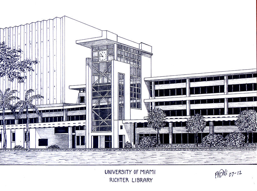 900x670 university of miami drawing - Miami Drawing