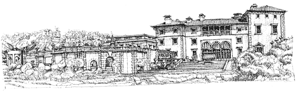 600x193 vizcaya museum in miami drawing - Miami Drawing