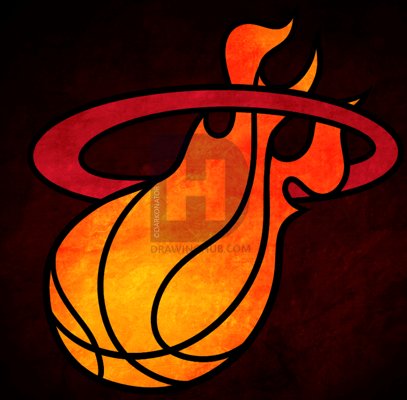 Miami Heat Logo Drawing at PaintingValley.com | Explore collection of ...