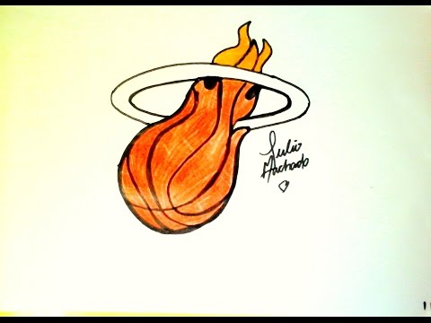 480x360 drawing heat logo - Miami Heat Logo Drawing