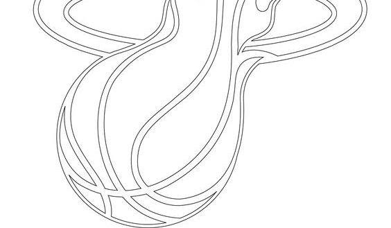 564x329 exciting miami heat logo coloring - Miami Heat Logo Drawing