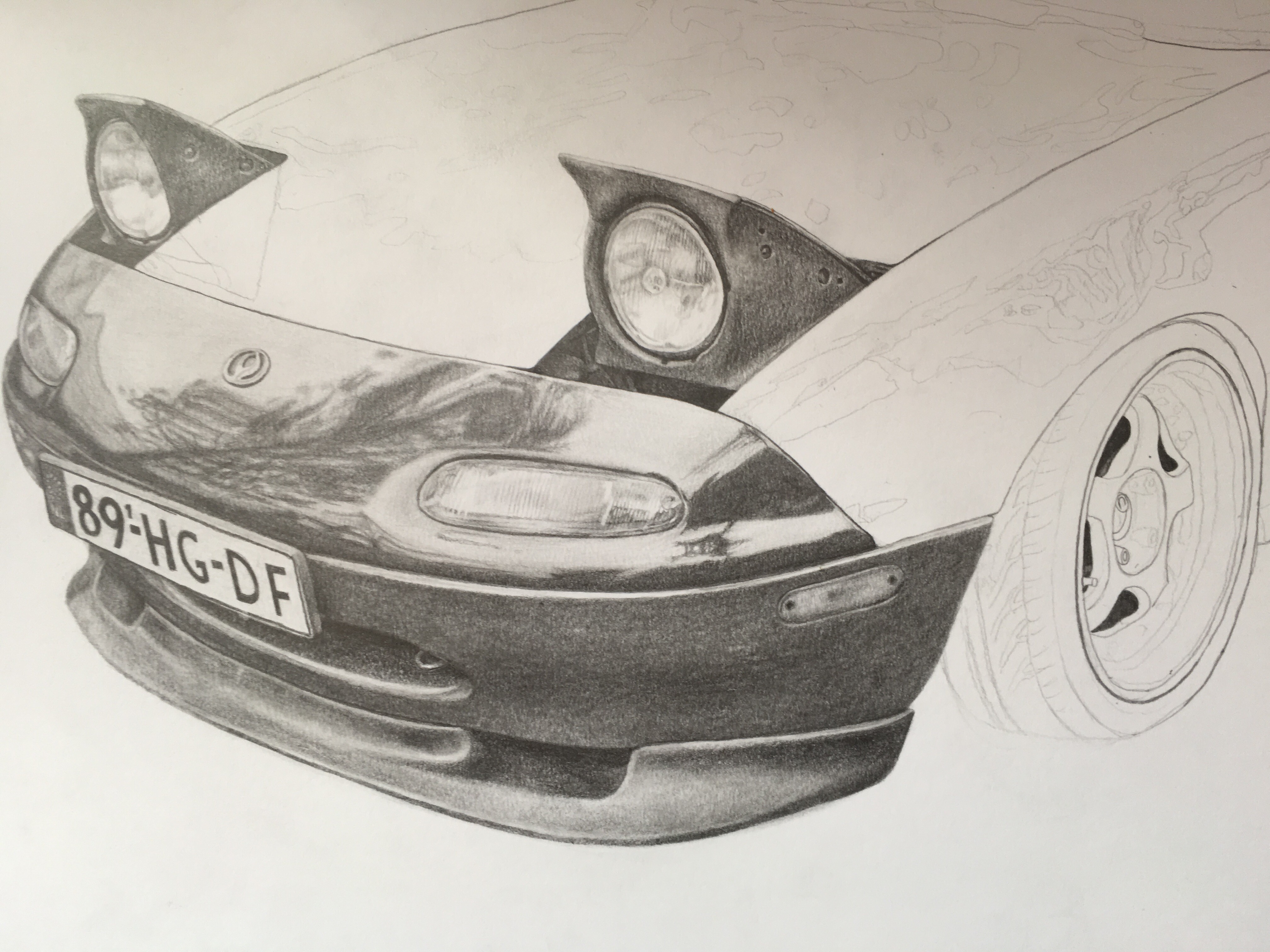 JDM Miata Drawing