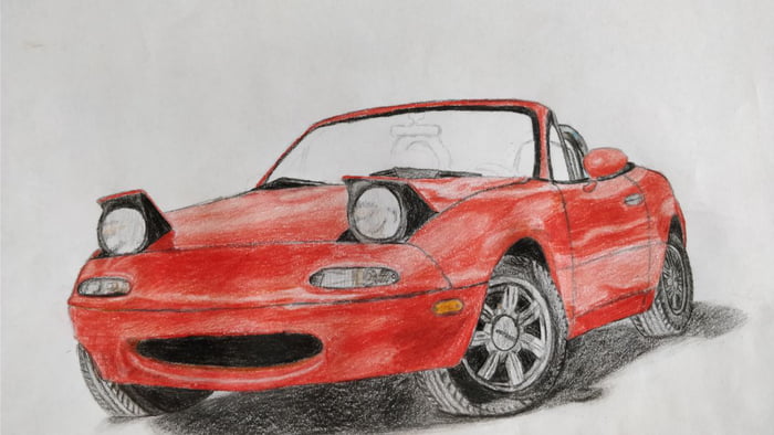 Miata Drawing at PaintingValley.com | Explore collection of Miata Drawing