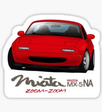 210x230 mazda miata drawing stickers redbubble - Miata Drawing