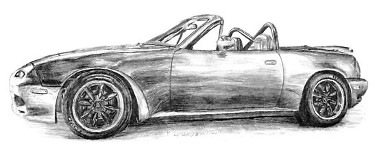 Miata Drawing at PaintingValley.com | Explore collection of Miata Drawing