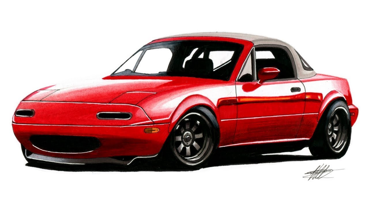 Miata Drawing at PaintingValley.com | Explore collection of Miata Drawing