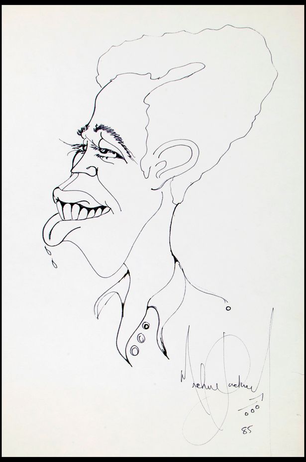 615x929 michael jackson's unseen sketches including self portraits - Michael Jackson Drawing