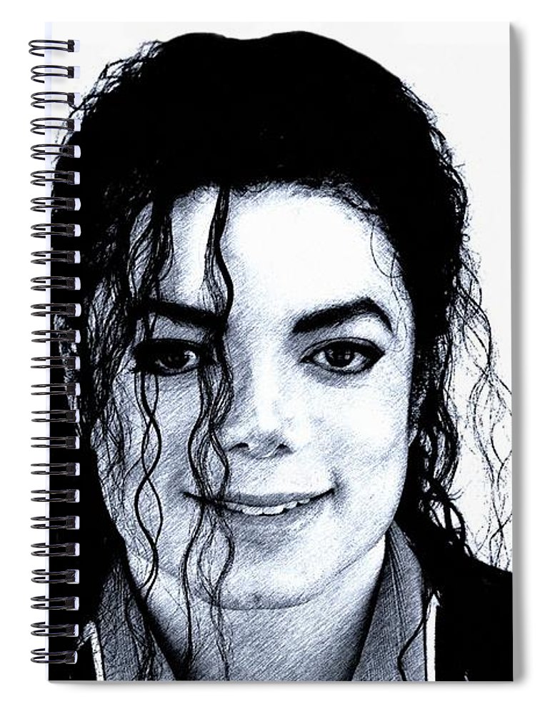 770x1000 michael jackson pencil drawing spiral notebook for sale - Michael Jackson Drawing